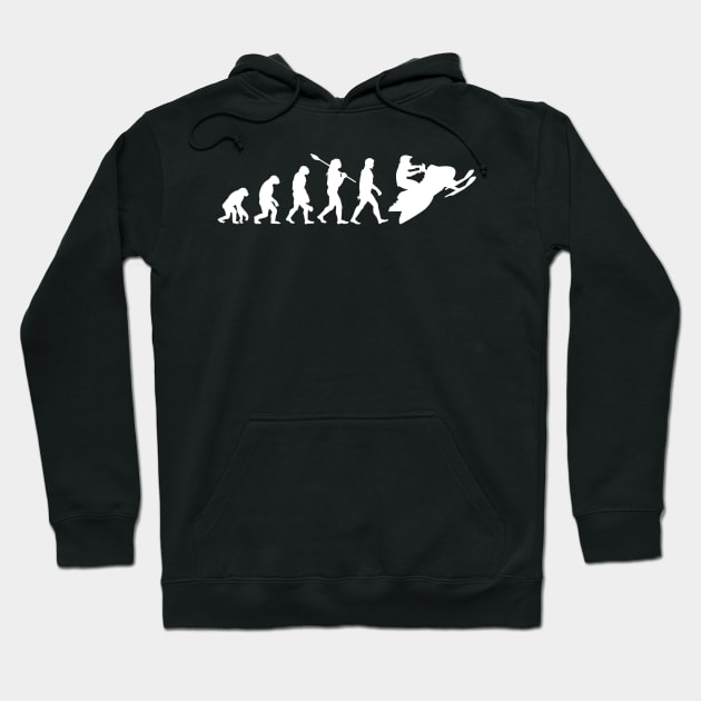 Snowmobile Evolution Sport Lovers Hoodie by juliannacarolann46203